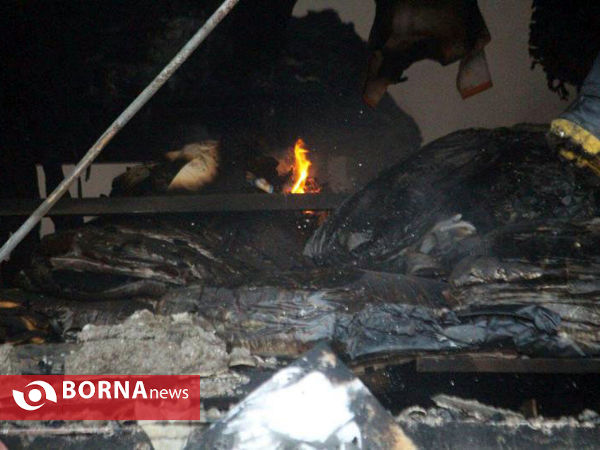 آتش سوزی فروشگاه هپی لند در رشت