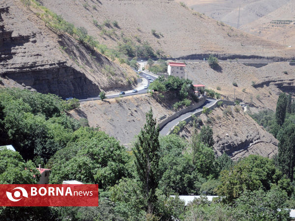 در مسیر ارنگه جاده چالوس با خبرنگاران غرب تهران