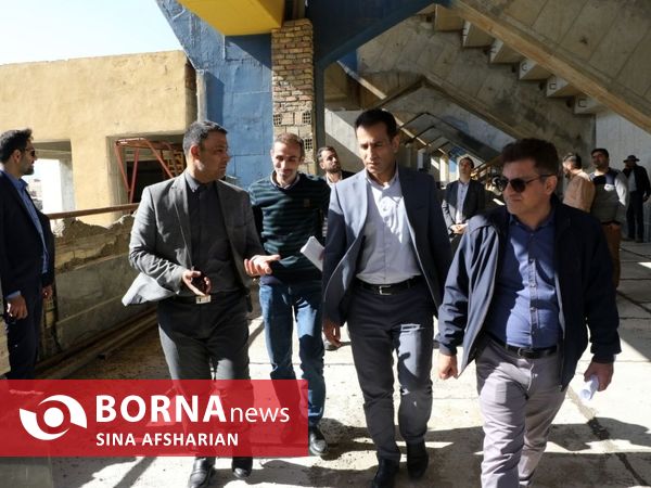 بازدید مدیرعامل شرکت توسعه و نگهداری اماکن ورزشی از ورزشگاه‌های استان آذربایجان‌غربی