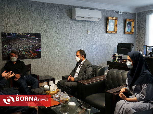 حضور خسرو ساکی و حسین صادقی در خبرگزاری برنا