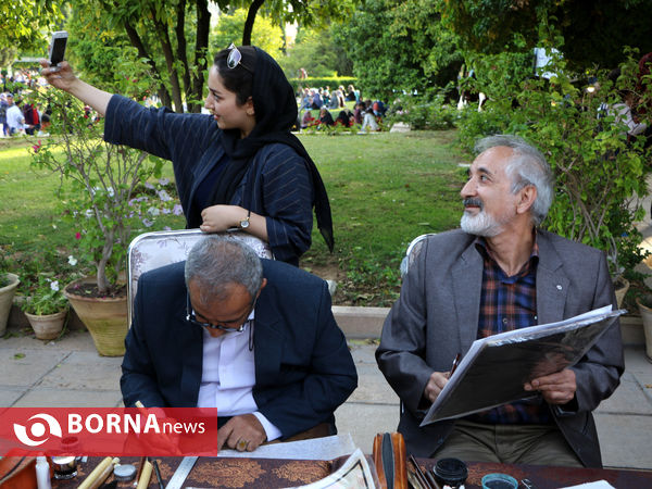 خوشنویسی اشعار سعدی توسط خوشنویسان شیرازی