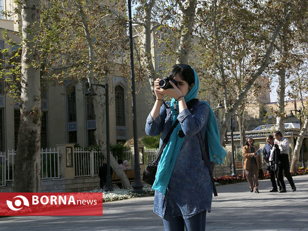 نوروز در تهران ((سردر باغ ملی))
