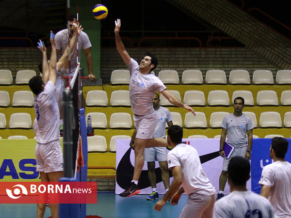 آخرین تمرین تیم ملی والیبال قبل از مسابقات جام جهانی
