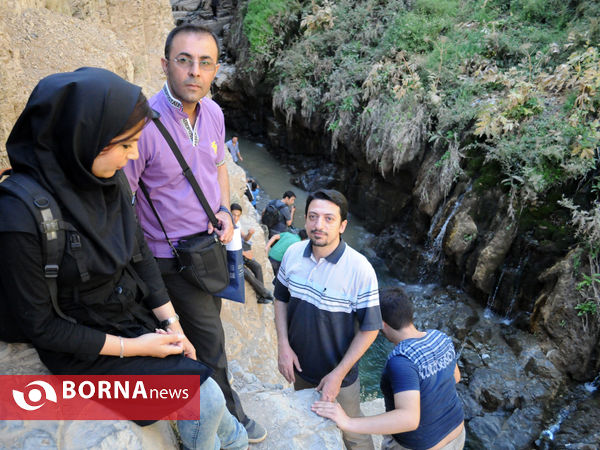 در مسیر ارنگه جاده چالوس با خبرنگاران غرب تهران