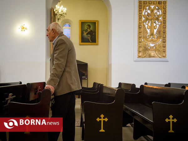 مراسم سال نو میلادی در کلیسای مریم مقدس