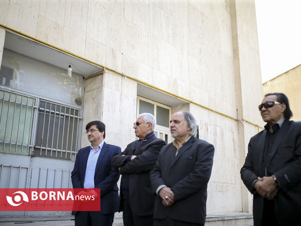 تشییع مرحوم پرویز زاهدی در ورزشگاه شیرودی