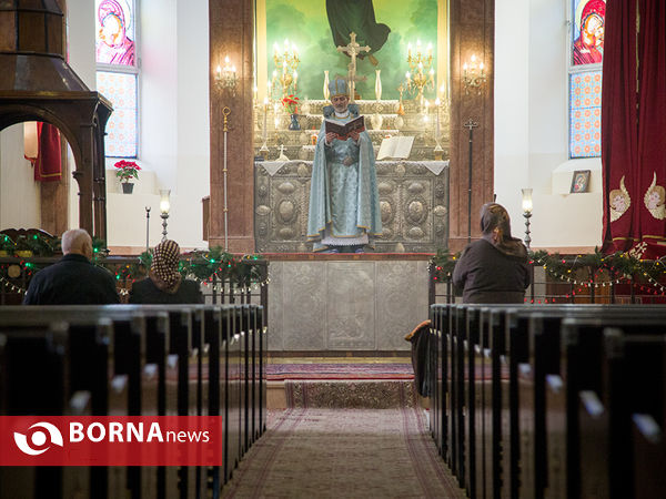 مراسم سال نو میلادی در کلیسای مریم مقدس
