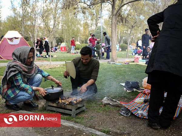 سیزده به در در پارک لاله تهران