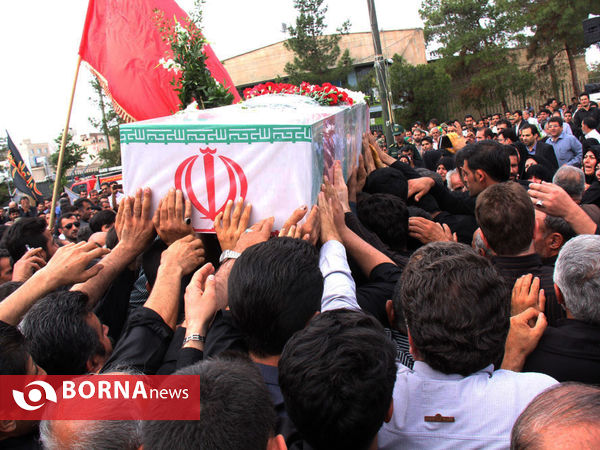 تشییع مخترع شهید محمد پازوکی در سمنان