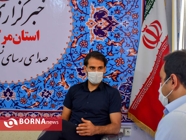 حضور اعضای تیم فوتبال آلومینیوم در دفتر خبرگزاری برنا