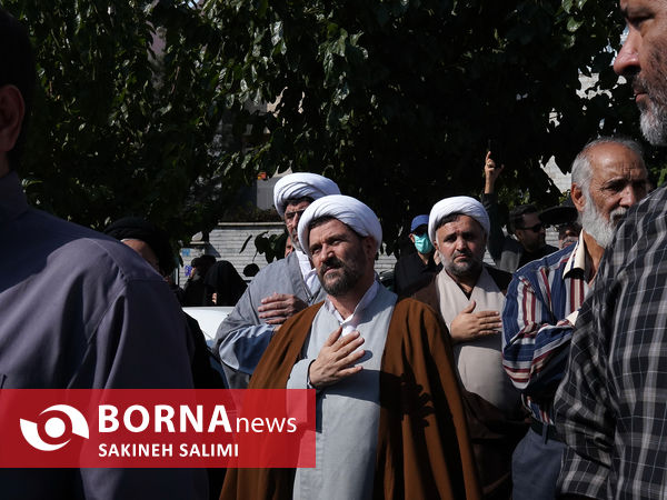 تشییع پیکر طلبه شهید آرمان علی‌وردی