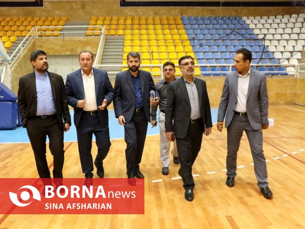 بازدید میدانی معاونین استاندار و مدیران استانی از مجموعه‌های محل برگزاری مسابقات والیبال مردان آسیا در ارومیه