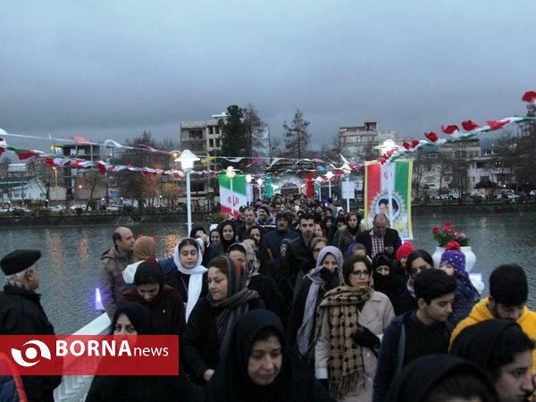 جشن بازگشایی جزیره استخر لاهیجان