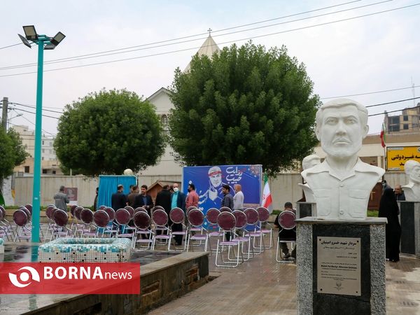 رونمایی از سردیس سردار سلیمانی در آبادان
