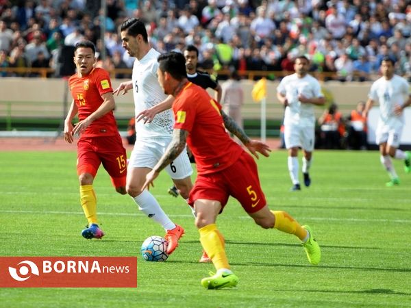دیدار تیم های فوتبال ایران- چین