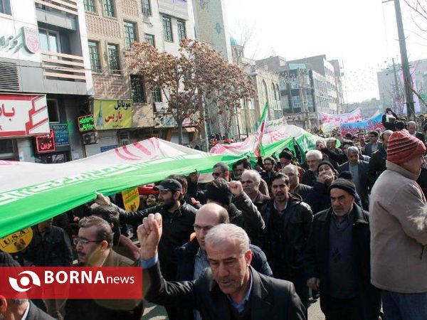 مراسم راهپیمایی 22 بهمن در شهرستان قدس