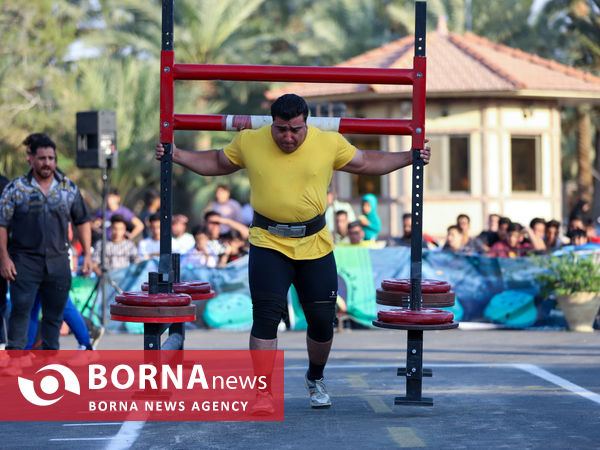 روز نخست مسابقات قویترین مردان کارگری
