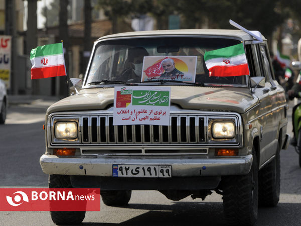 رژه نیروی های موتوری و خودرویی 22 بهمن- شهرستان قدس