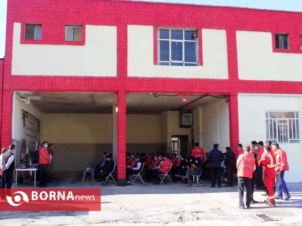 تجلیل از برندگان  جشنواره آتش‌نشانی خرم آباد