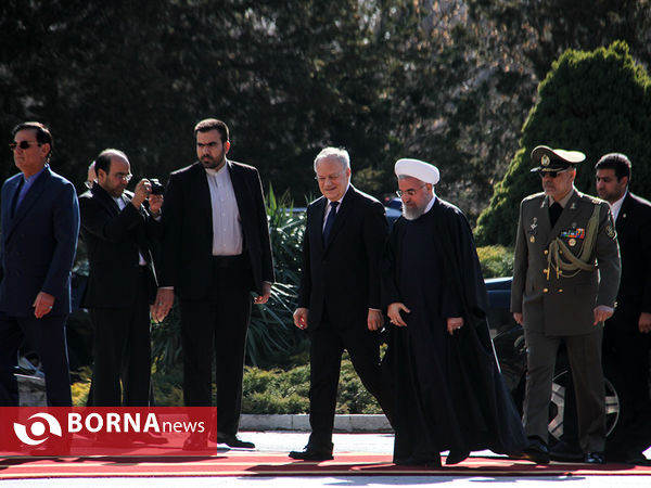 مراسم استقبال رسمی از رئیس جمهوری سوئیس