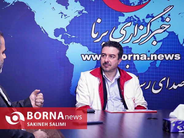 حضور پیمان نامدار معاون بهداشت، درمان و توانبخشی جمعیت هلال‌احمر