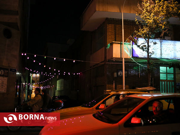 حال و هوای خیابان های تهران در شب نیمه شعبان