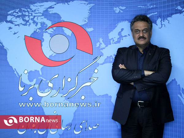 حضور " مسعود سلیمانی " رییس فدراسیون اسکواش در خبرگزاری برنا