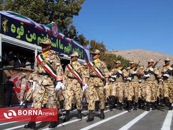 رژه نیروهای مسلح در شیراز