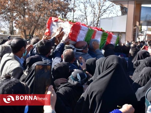 مراسم استقبال از پیکر معلم و خبرنگار فرهیخته کهگیلویه و بویراحمدی در یاسوج