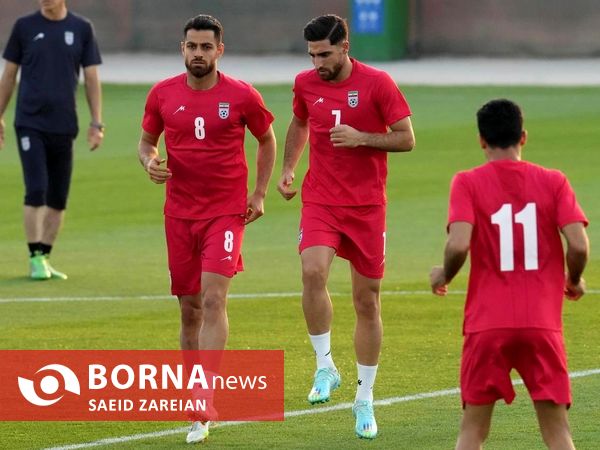 تمرین تیم ملی فوتبال ایران