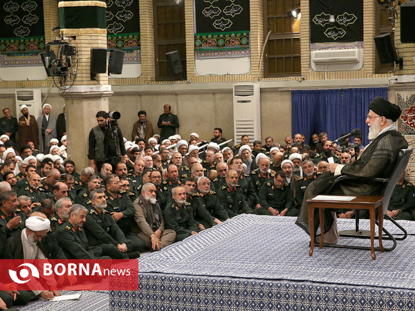 دیدار مجمع عالی فرماندهان سپاه با فرمانده کل قوا
