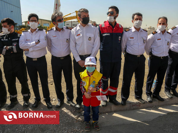 مانور بزرگ امداد و نجات نیروهای آتش نشان