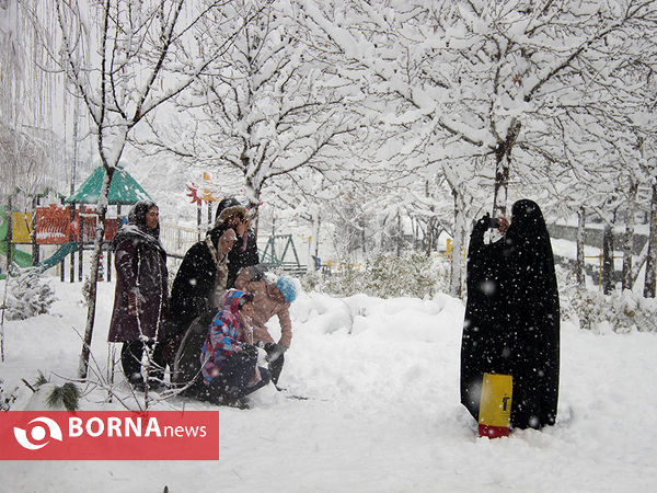 بارش برف در تهران