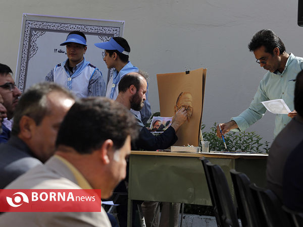 مراسم گلباران محل شهادت استاد مطهری