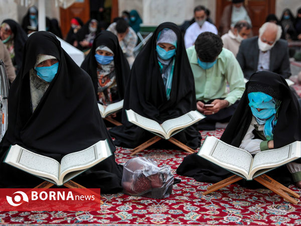 ترتیل خوانی قرآن کریم در حرم مطهر رضوی