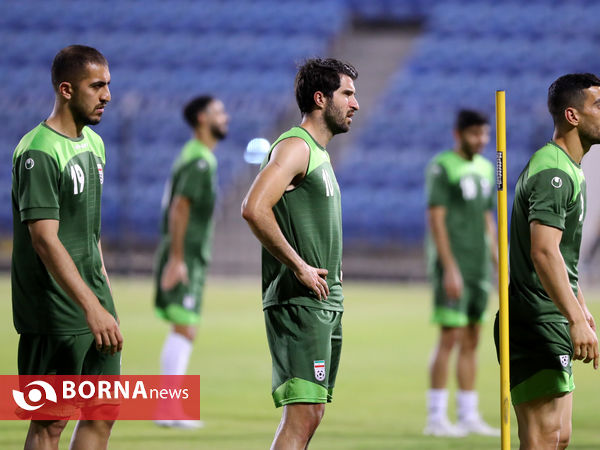 اولین تمرین تیم ملی فوتبال ایران در ورزشگاه النجمه بحرین