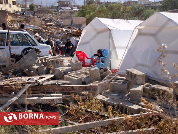 روستای بزميران در پنجمین روز بعد از زلزله