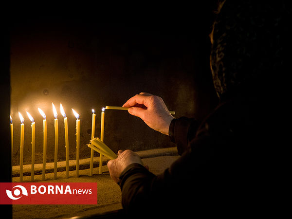مراسم سال نو میلادی در کلیسای مریم مقدس