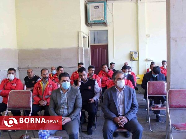 تجلیل از برندگان  جشنواره آتش‌نشانی خرم آباد