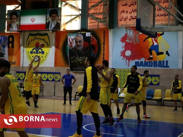 حاشیه دیدار تیم های بسکتبال پالایش نفت آبادان و توفارقان آذر شهر