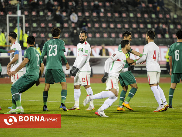 دیدار تیم های فوتبال ایران - عراق