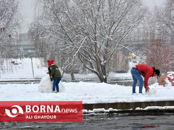 اولین برف زمستانی در ارومیه