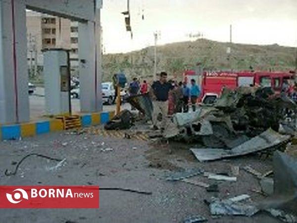 انفجار جایگاه گاز در مسجدسلیمان