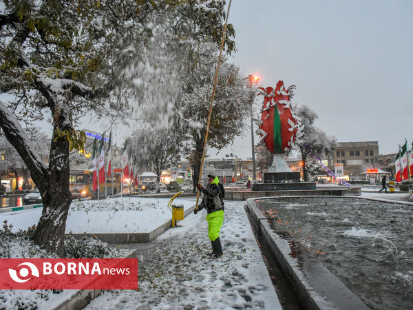 چهره زمستانی اراک در آخرین ماه پاییز