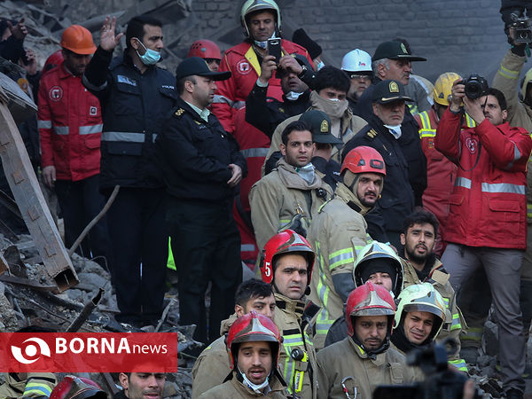 پیدا شدن پیکر آتش نشانان