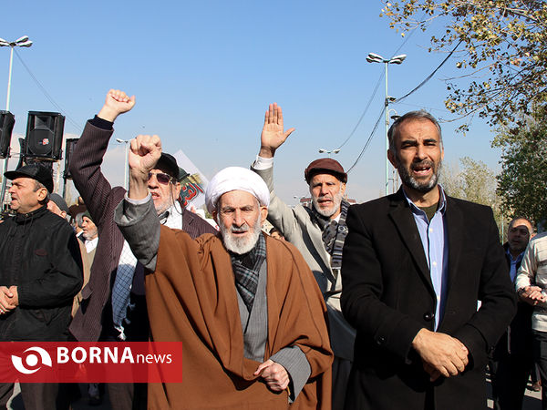 راهپیمایی مردم تهران بر علیه آمریکا و رژیم صهیونیستی