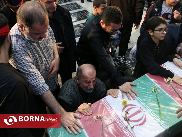 مراسم وداع با شش شهید گمنام در رشت