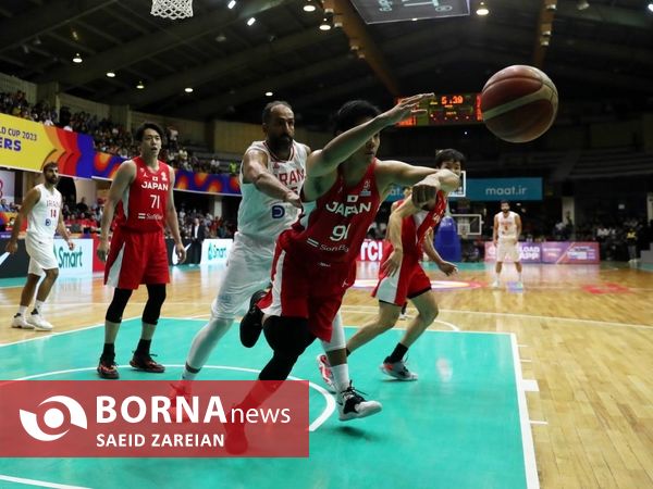 دیدار تیم های بسکتبال ایران - ژاپن
