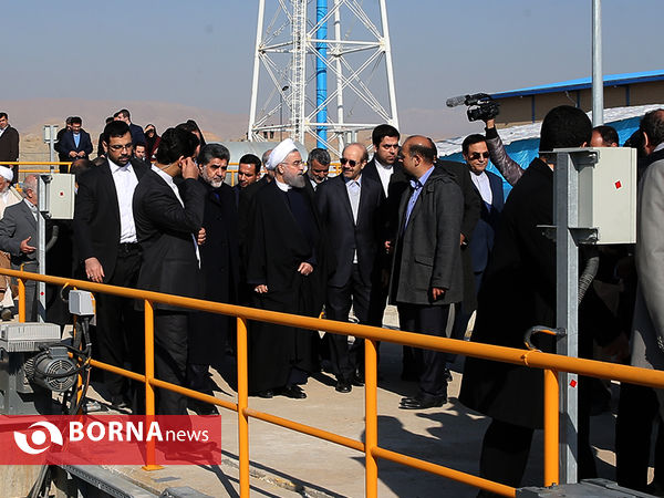 بازدید رییس جمهوری از تصفیه خانه هفتم تهران