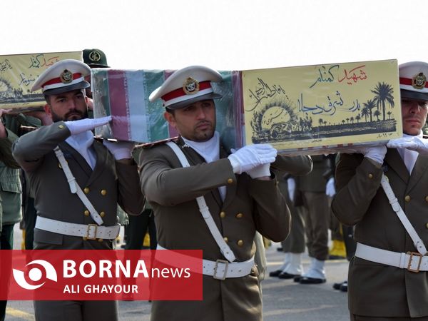 ورود پیکر مطهر شش شهید گمنام به آذربایجان غربی